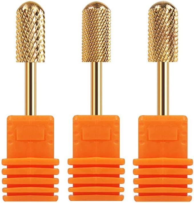 Yyiingkku Nail Art Drill Bit for Nail Machine, 3 Sizes F(Fine Grinding), C (Coarse Grinding), Medium Finish, Grinding Nail, Polishing Head, Nail Machine Attachment, Perfect for Removing Acrylic and Thick Hard Gels, Practical - BeesActive Australia