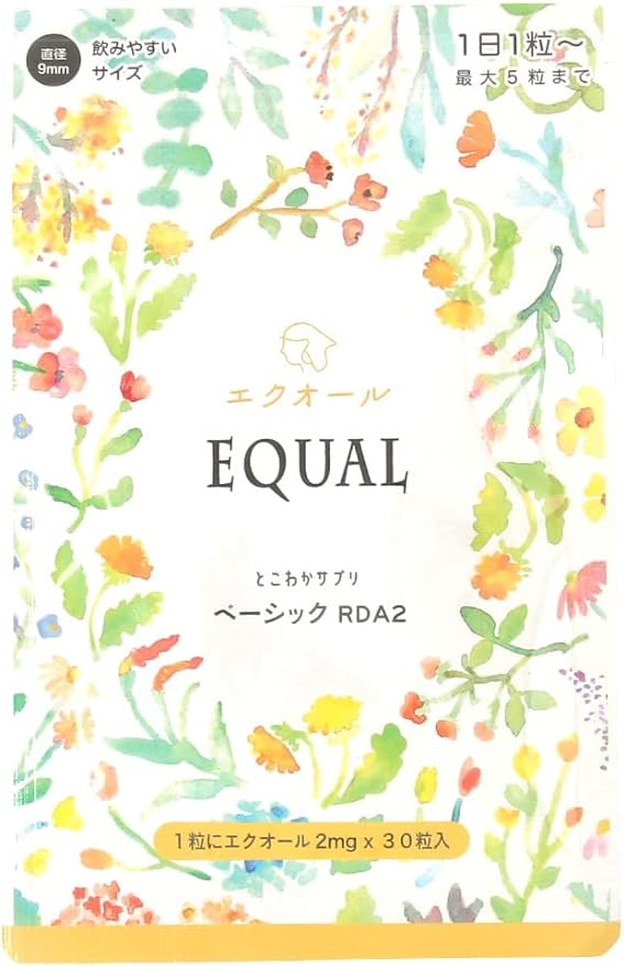 Direct intake of [equol] Fermented soy isoflavone [Domestic production S-equol] Approximately 30 days supply <equol 2mg/1 tablet> 30 tablets Yuragi Menopause [Tokowaka Supplement Basic RDA2] - BeesActive Australia