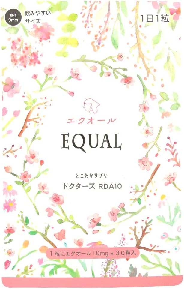 [Equol 10mg/1 tablet] 30 tablets, 30 days supply [Domestic production S-equol] Direct intake of fermented soy isoflavone equol Supervised by an obstetrician and gynecologist [Tokowaka Supplement Doctors RDA10] - BeesActive Australia
