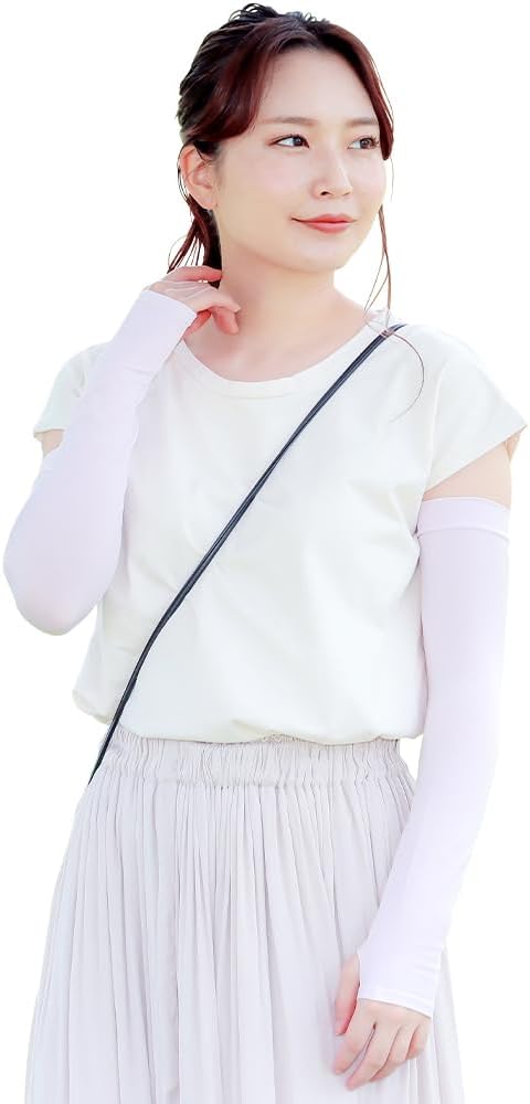 MKY factory RayVeil Upf50+ Women's Arm Cover, UV Protection, Cool Feeling, Summer, Gloves, Sun Protection, Arm Cover, Outdoor - BeesActive Australia