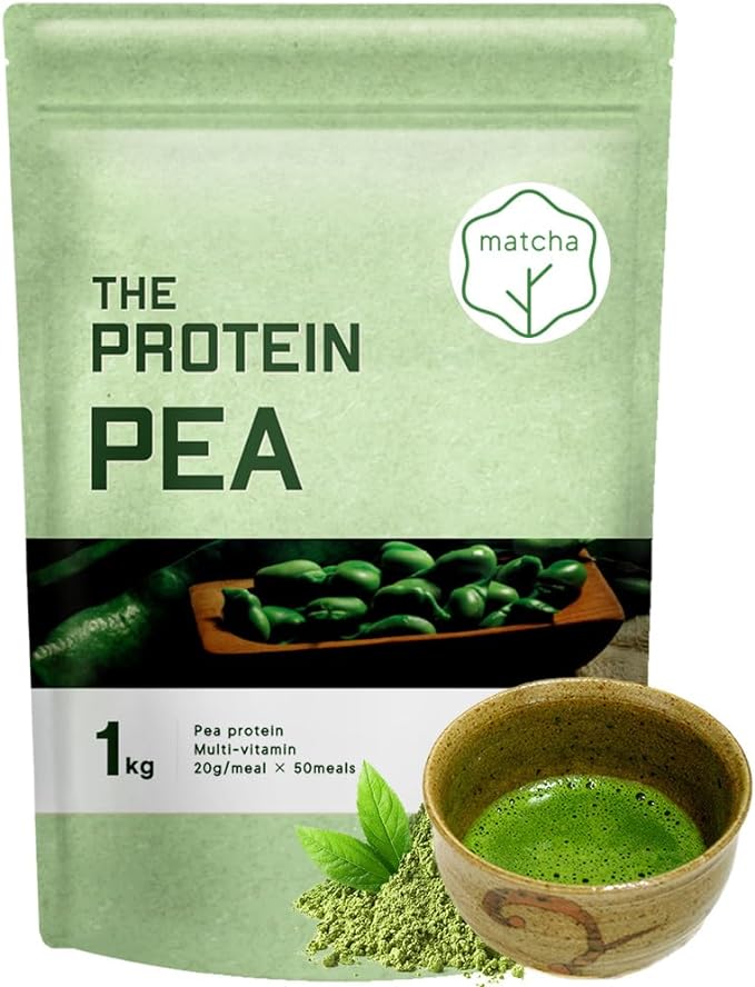 THE PROTEIN Pea Protein 1kg Matcha Flavored Protein No Artificial Sweeteners Takeuchi Pharmaceutical THE PROTEIN Vegetable Protein Derived from Peas - BeesActive Australia