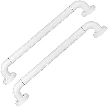Bath Handrail 60cm Bathtub Handrail Toilet Handrail Bathroom Stand Assistant Drilling Required Anti-slip Fall Prevention Toilet Handle Luminous No Static Handle Load Capacity 330.7 lbs (150 kg) (Set of 2, 60 cm) - BeesActive Australia