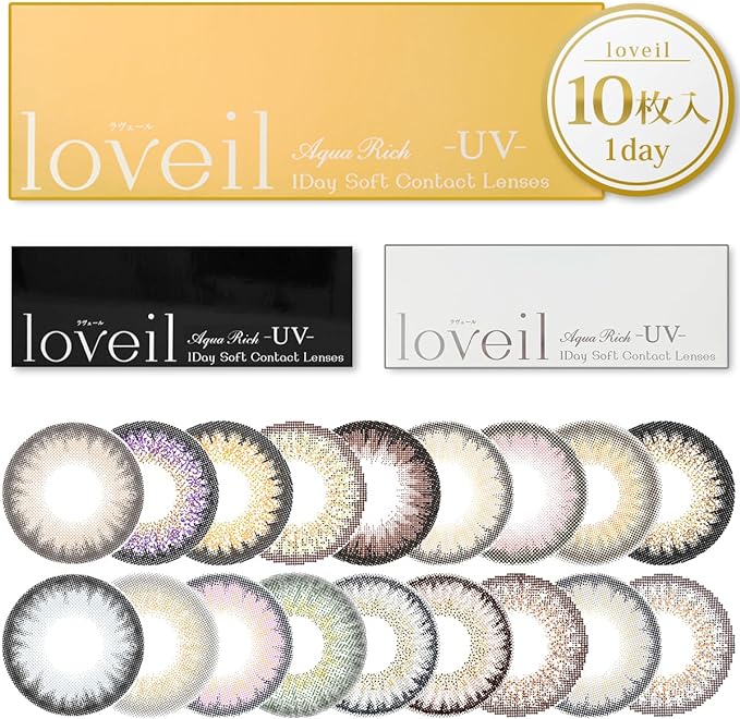 Colored contact lenses La Vert loveil 1day [1 box of 10 pieces] PWR: -00.00/COLOR: Mermaid Aqua -  Australia