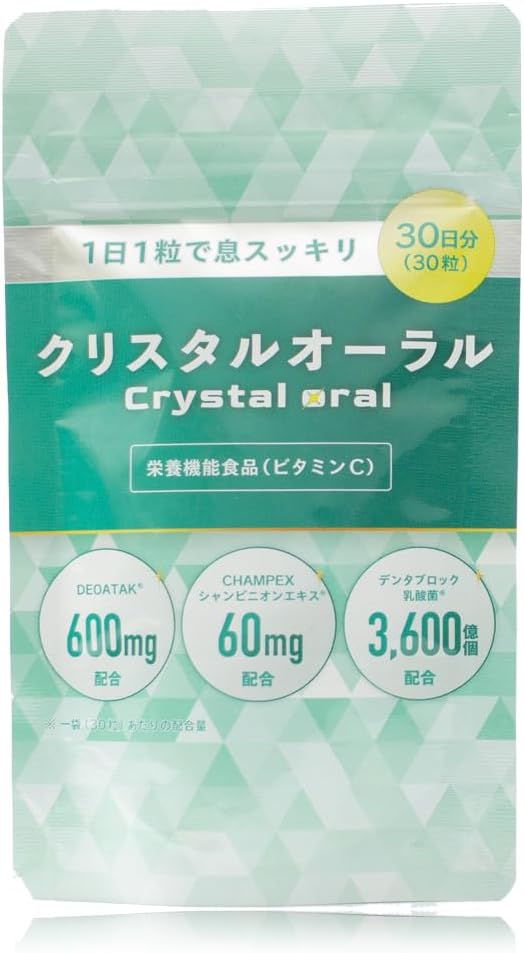 Crystal Oral Etiquette Care Supplement Champignon Extract 1 tablet per day 30 days supply 30 tablets - BeesActive Australia