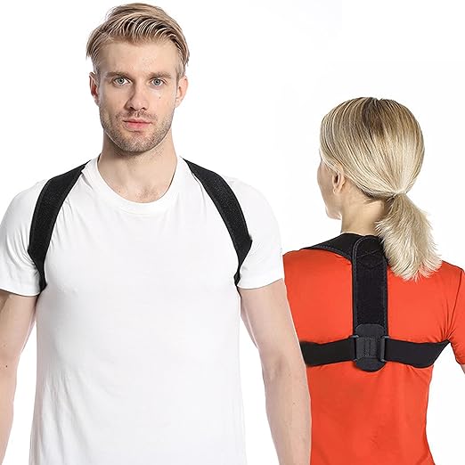 Posture Supporter, Hunch Back Belt, Posture Belt, Back Support, Wrap, Shoulder Correction Belt, Beautiful Posture Belt, Breathable, Easy to Put On and Take Off, Unisex, Women's, Men's (Posture Supporter, M) - BeesActive Australia