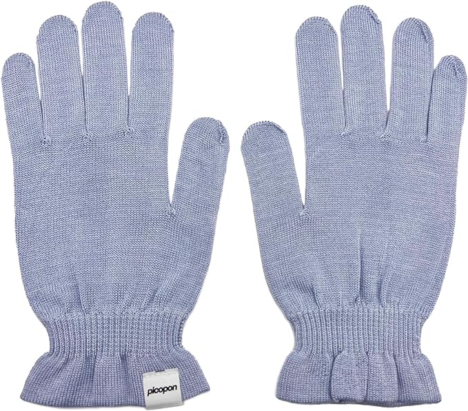 [Limited] 100% Silk Hand Care Gloves, Made in Tenri, Nara Prefecture, "pikopon x wakisaka gloves", Yamato Seal Silk Spinning, 89th Anniversary Achievement, NHK Mainichi Newspaper, Natural -  Australia