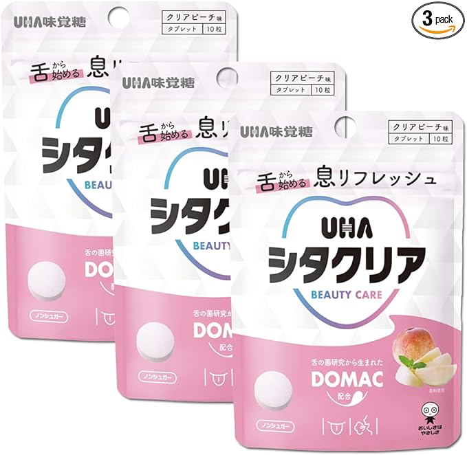 UHA Sita Clear Tablet, Clear Peach Set of 3, UHA Taste Sugar - BeesActive Australia