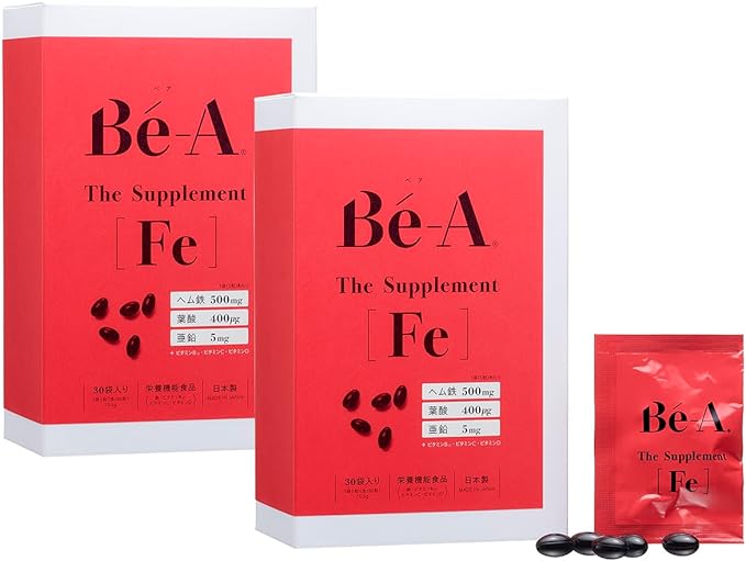 Bear The Supplement Fe 2 Bags Iron Supplement Heme Iron Iron Folic Acid Zinc 3 Vitamins Colorant Flavor Sweetener Preservative Free Women Children Parents and Children Family Made in Japan Supervised by a Doctor Be-A - BeesActive Australia