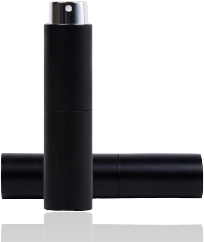 [Leather ICHI] Perfume Atomizer, Portable Mini Bottle, Atomizer, Leak Proof, No Lid Rotation (10ml, Matte Black) -  Australia