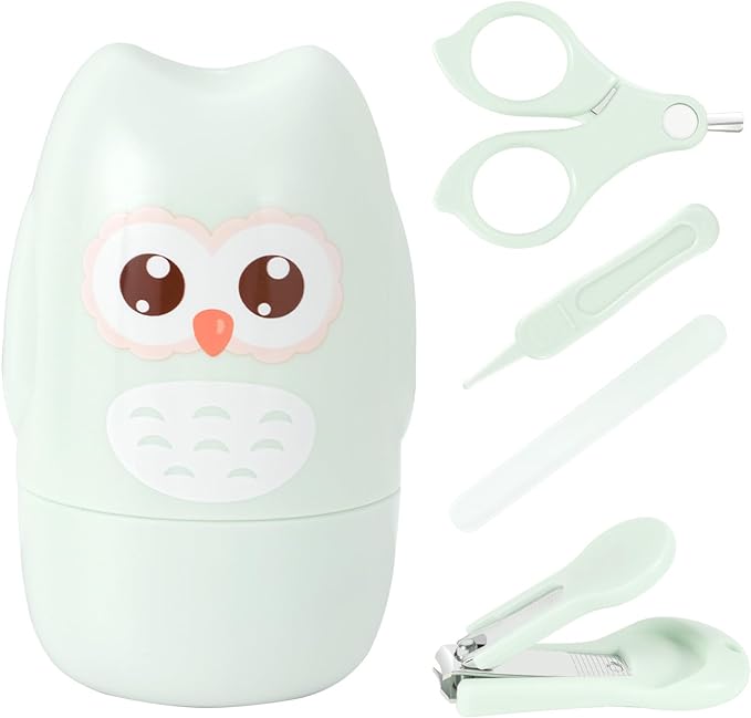 PURAIMA Baby Nail Clippers, 4-in-1 Nail Clippers for Babies, Nail Clippers Baby Comes with Cute Storage Box, Easy to Store, Small and Easy to Carry, Newborn Nail Clippers Suitable for Babies 0 Months and Older, Baby Nail Clippers - BeesActive Australia