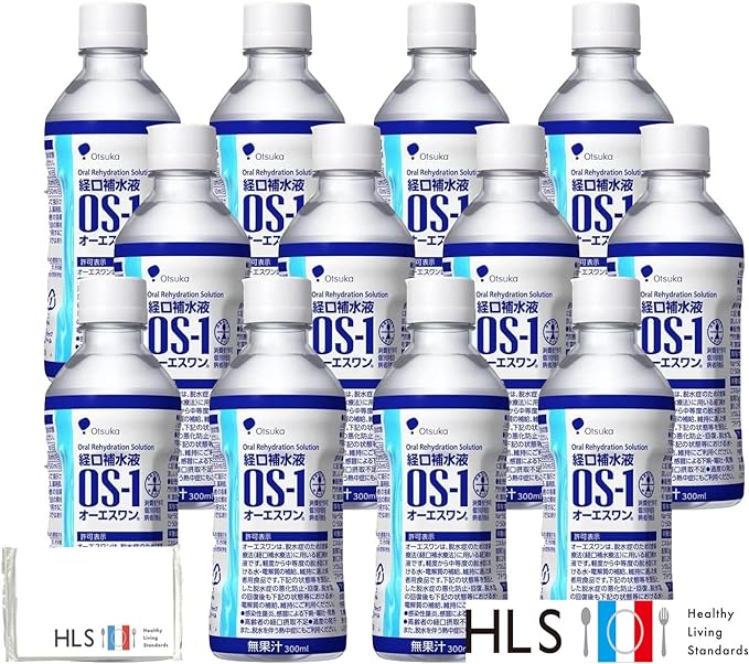 [HLS] Otsuka Pharmaceutical Factory Oral Rehydration Solution OS-1 OS-1 10.1 fl oz (300 ml) x 12 Piece Set with HLS Original Pocket Tissue - BeesActive Australia