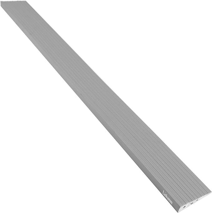 LIEKUMM Height 0.8 inches (2 cm) x Width 35.8 inches (90.5 cm) Step Ramp Threshold Ramp for Cleaning Robots Indoor and Outdoor Use Step Elimination PVC Material Load Capacity 1766.3 lbs (800 kg) -  Australia