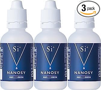 NANOSY High Purity Silica Concentrate NANOSY Water Soluble Silicon Concentrate Si+ Ionized Silicon Mineral (50ml) Set of 3 - BeesActive Australia