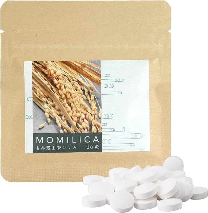 MOMILICA Completely made in Japan, vegetable silica derived from rice husks, silicon tablets, 30 tablets - BeesActive Australia