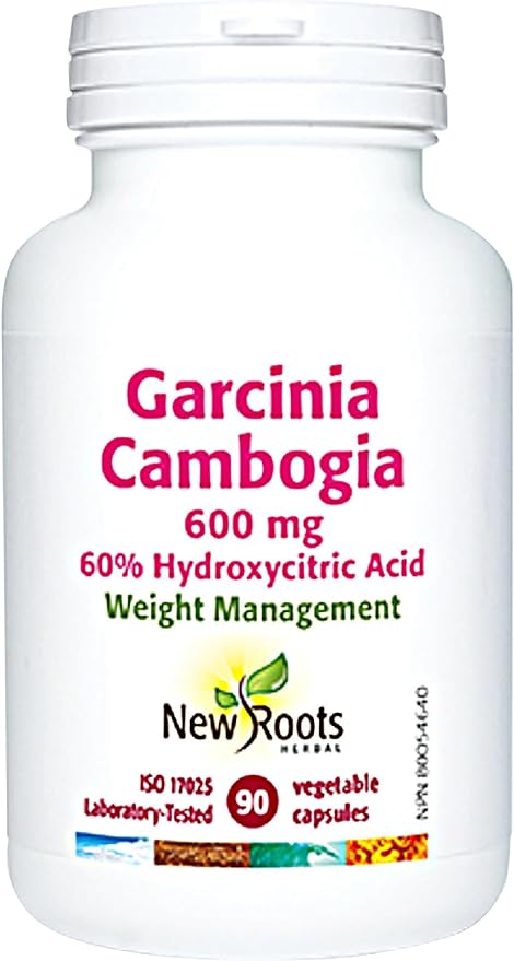 New Roots Herbal Garcinia Cambogia 600mg 90 Capsules Diet Support - BeesActive Australia