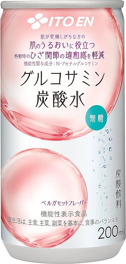 Itoen Glucosamine Carbonated Water, 6.8 fl oz (200 ml) - BeesActive Australia
