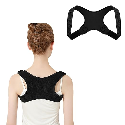 DFsucces Posture Belt, Posture Supporter, Hunchback Correction Belt, Back Muscles, Back Support, Posture Correction, Breathable, Non-Stretchable, Easy to Put on and Take Off, Unisex (M) -  Australia