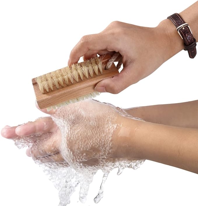 SOESFOUFU Tool Nail Cleaning Up Brush Female Tools Cleaning Tools Nail Scrub Brush Nail Brush Nail Scrubber Hair Nail Polish Small Brush Wooden Brush Cleaning Brush Miss Bamboo - BeesActive Australia