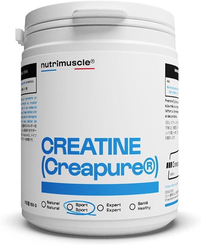 Creatine 100% Powder Creapure For Strength Training Nutrimuscle 150g - BeesActive Australia