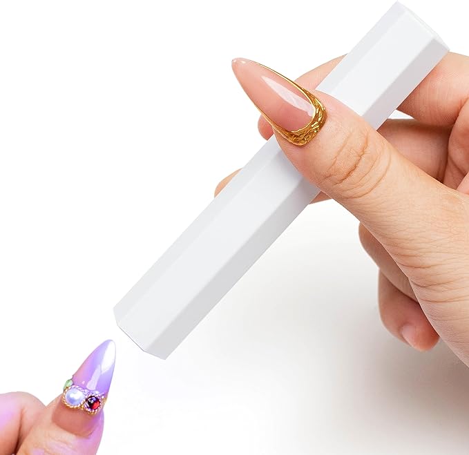 Sun&Beam Nails Nail Light, Handy, Rechargeable, LED & UV Curing Light, Gel Nail, Resin, Topcoat, Compatible, Self Nail, Portable, Quick Drying, 2 Step Timer (White) - BeesActive Australia
