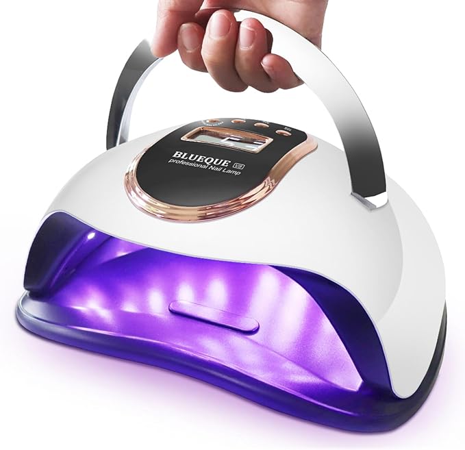 Gel Nail Light, LED & UV Nail Lamp, 168W High Output, 4 Timer Settings, Compatible with All Gel Nails, Smart Sensor, Large Space, Portable Design, Quickly Cures Fingers, Japanese Instruction Manual -  Australia