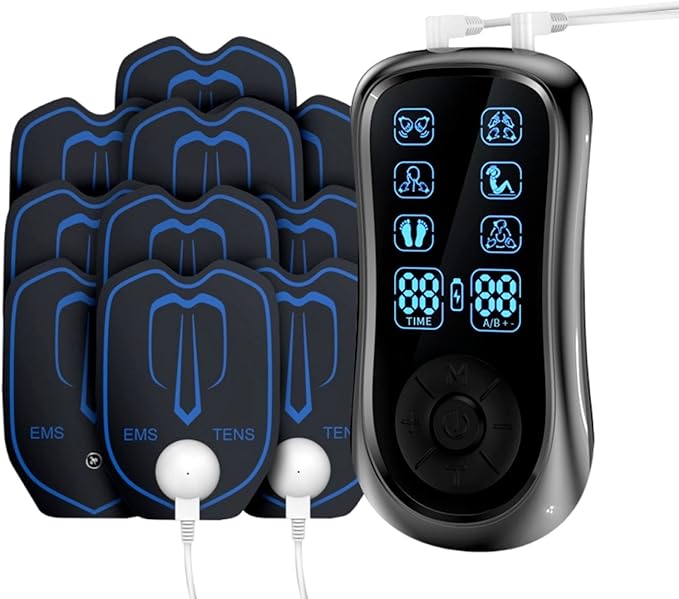 SENPPLE EMS Microcurrent Care Muscle Training Goods, 6 Modes, 19 Step Strength, Full Body Muscle Stimulation, Applicable Before and After Exercise, Ultra Lightweight, Perfect Gift for Parents on Birthdays, Mother's Day, Father's Day - BeesActive Australia