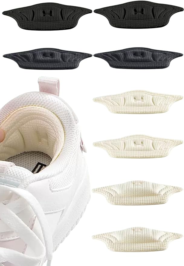 Heel Pad, Prevents Scrubbing, Heel Protection, Pain Relief, Heel Repair, Anti-Shoe Rubbing Tape, Thickness 0.4 inches (10 mm), 0.2 inches (5 mm), Size Adjustment, Prevents Scrubbing, 4 Pairs Set - BeesActive Australia