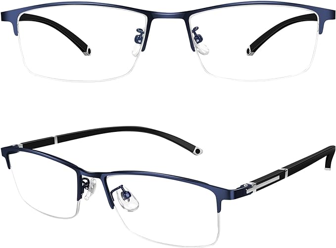 [KIHASU] Reading Glasses for Men and Women, Blue Light Cut, Stylish, Frequency +1.0 to 3.0, Half Rim -  Australia