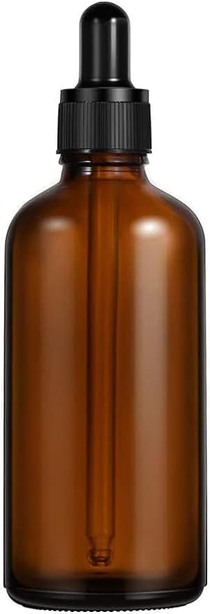 Blackout Jar Eyedropper Light Filtering Jar with Dropper Aroma Bottle 3.4 fl oz (100 ml) Storage Container, Essential Oil, Brown -  Australia