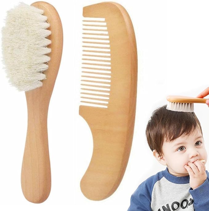 2pcs Baby Hair Brush, Baby Brush, Newborn, Infant, Baby, Hair Brush, Hair Brush, Smooth Hair Brush, Baby Hair Brush, Baby Hair Brush, Baby Hair Brush, Baby Hair Brush, Baby Hair Cloth, Baby Shower Gift (Style1) - BeesActive Australia