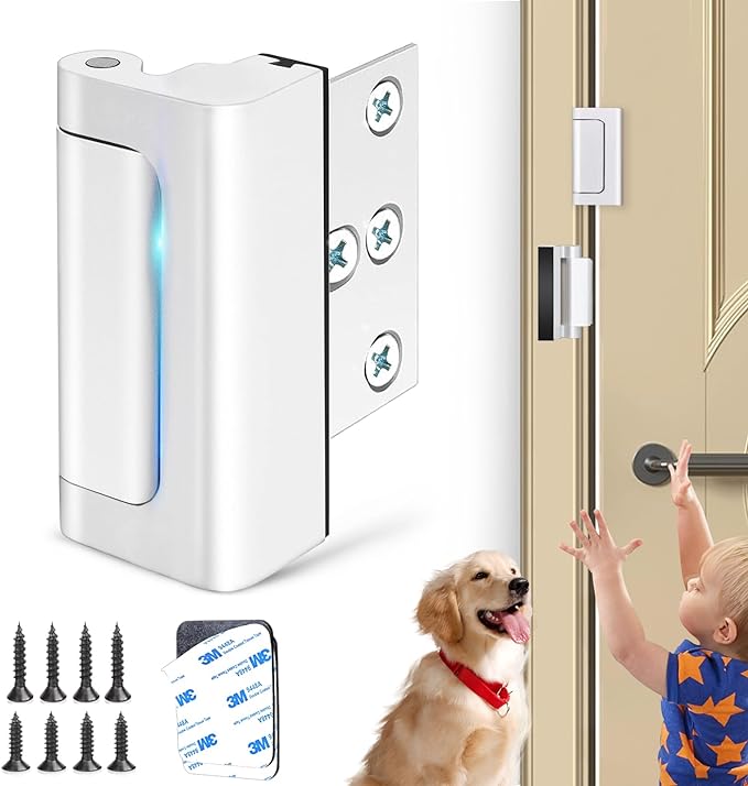 LolyyDens Door Lock, Kid's Room Key (2024 Japanese Nursery Teacher's Supervision), Child Lock, Door Key, No Construction Required, Indoor, Retrofitable, Easy Open and Close, Aluminum Alloy, Child -  Australia