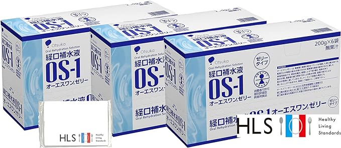 [HLS] Otsuka Pharmaceutical Factory Oral Rehydration OS-1 OS-1 Jelly 200g x 18 pieces Set with HLS original pocket tissue - BeesActive Australia