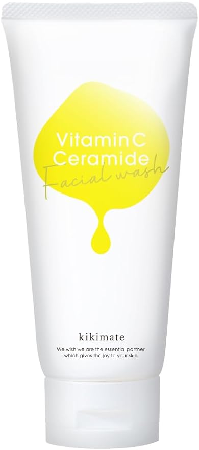 kikimate Enzyme Facial Cleansing Cream, Vitamin C, Moisturizing, 4.2 oz (120 g), Niacinamide, Ceramide, CICA, Facial Cleansing Foam, Pores, Blackheads, Square Plug, Care, Sensitive/Dry Skin, -  Australia