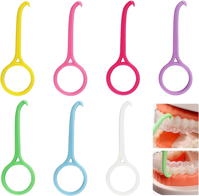 YFFSFDC Orthodontic Hook Aligner Remover Orthodontic Mouthpiece Retainer Removal Tool 7pcs Colorful - BeesActive Australia