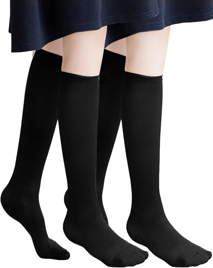 Maison Peony Compression Socks, Cotton Blend, Winter, Airplanes, Airplanes, Flights, Warm, 8.7 - 10.2 inches (22 - 26 cm), High Socks, Work, Below the Knee, Unisex, Made in Japan - BeesActive Australia