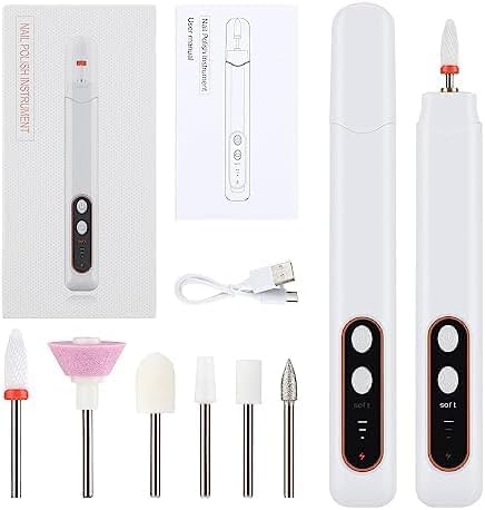 Veeiid Electric Nail Machine Kit, Polishing, Nail Machine, Nail Polishing, Professional, Compact, Acrylic, Gel Nail, Nail Polish, Nail Drill, USB Rechargeable, 6 Bits for Home Salons, Gift - BeesActive Australia