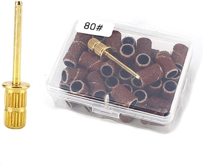 Professional Sanding Band Nail Manicure 80/120/180/240 Grit File Sand Piece Set Nail Drill Bit Manicure Tool Nail Drill Sanding Band Manicure Sanding Band Nail Polish Accessories - BeesActive Australia