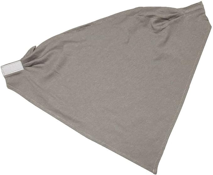 [Malliah] [For hiding scars such as tracheostomy and laryngectomy] Velcro tape bandana neck cover: Jersey stone gray - BeesActive Australia