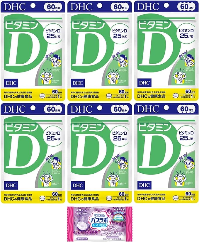 DHC Vitamin D 60 days x 6 pieces set 4511413407363 with bonus Japoniya Management 60 - BeesActive Australia