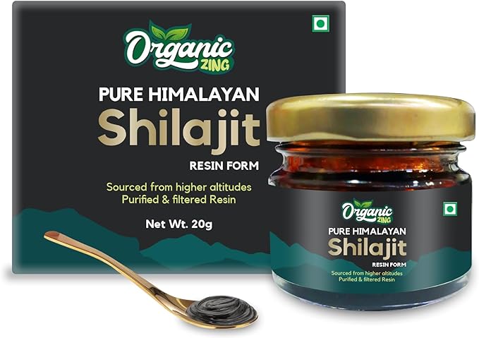 Organic Zing Shilajit Resin: Embrace Natural Vitality and Wellness with Our Organic Offering - Comes in Convenient 20g Container - BeesActive Australia