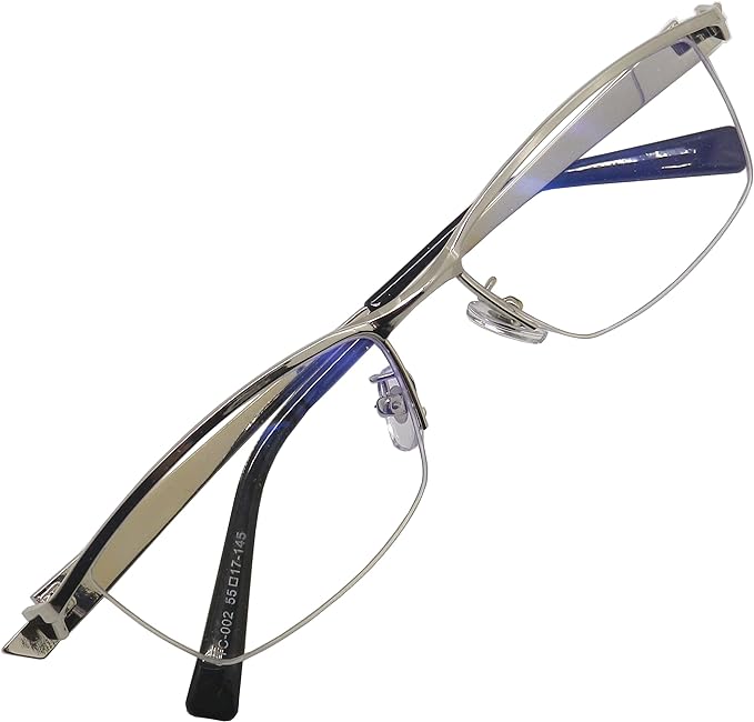 OTC 002MN UV420 HEV UV Cut Glasses Nearsightedness Glasses Metal Nyroll Wide Stylish Men's Prescription Prescription Prescription - BeesActive Australia