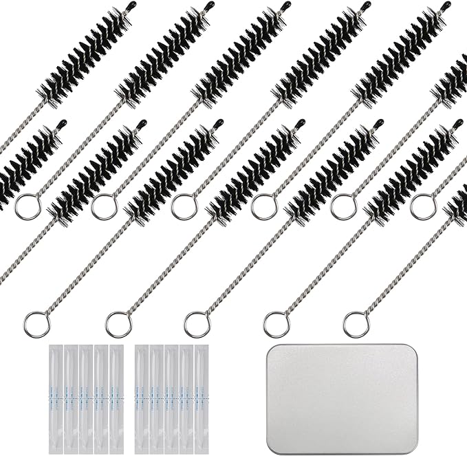 10 Pack Glow Cleaning Brushes | Compatible with Glo Hyper X2 and X2 Air | Includes 10 Cotton Swabs | Convenient Storage Case - BeesActive Australia