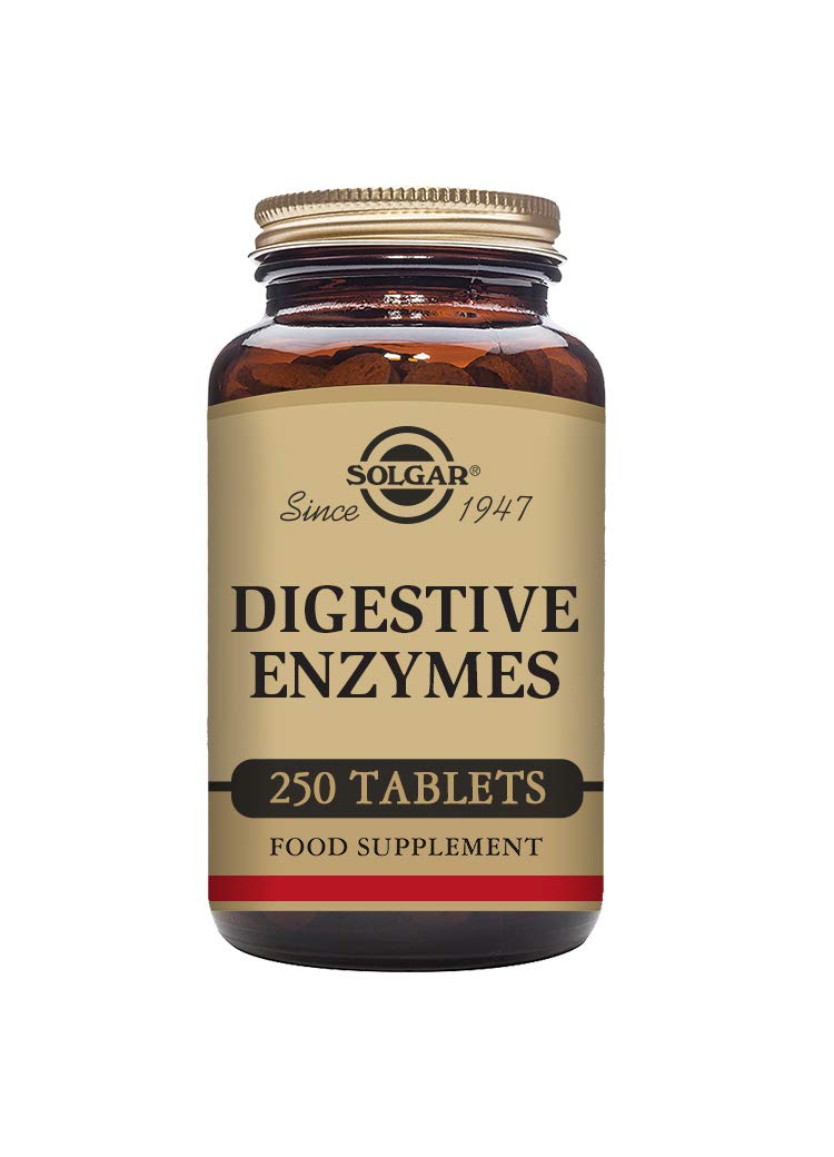 Solgar Digestive Enzymes Tablets - Pack of 250 - Helps Extract Nutrients from Food - Gluten Free - BeesActive Australia