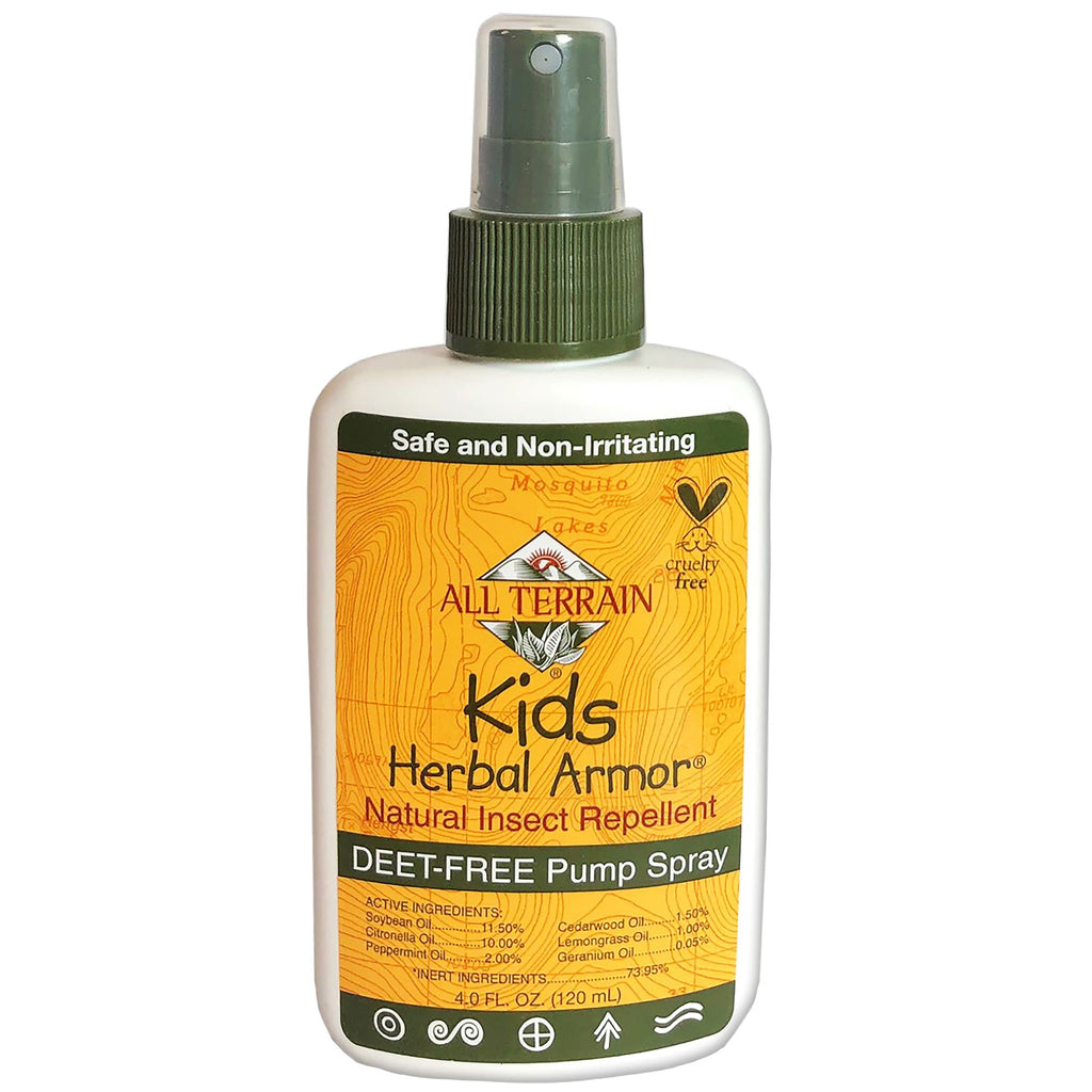All Terrain Kids Herbal Armor Natural DEET-Free Insect Repellant, Pump Spray Kids Insect Repellent - BeesActive Australia