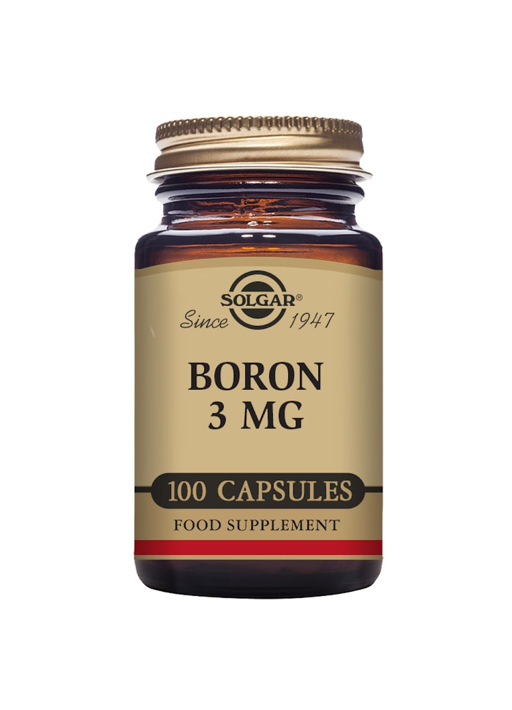 Solgar Boron 3 mg Vegetable Capsules - Food Supplement, 100 capsules (pack of 1) - Vegan, Gluten Free - BeesActive Australia