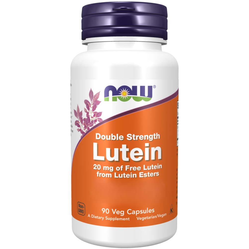 Now Foods, Double Strength Lutein 20mg, Free Lutein Ester, 90 Vegan Capsules, Lab-Tested, Soy Free, Vegetarian, Gluten Free, Non GMO - BeesActive Australia