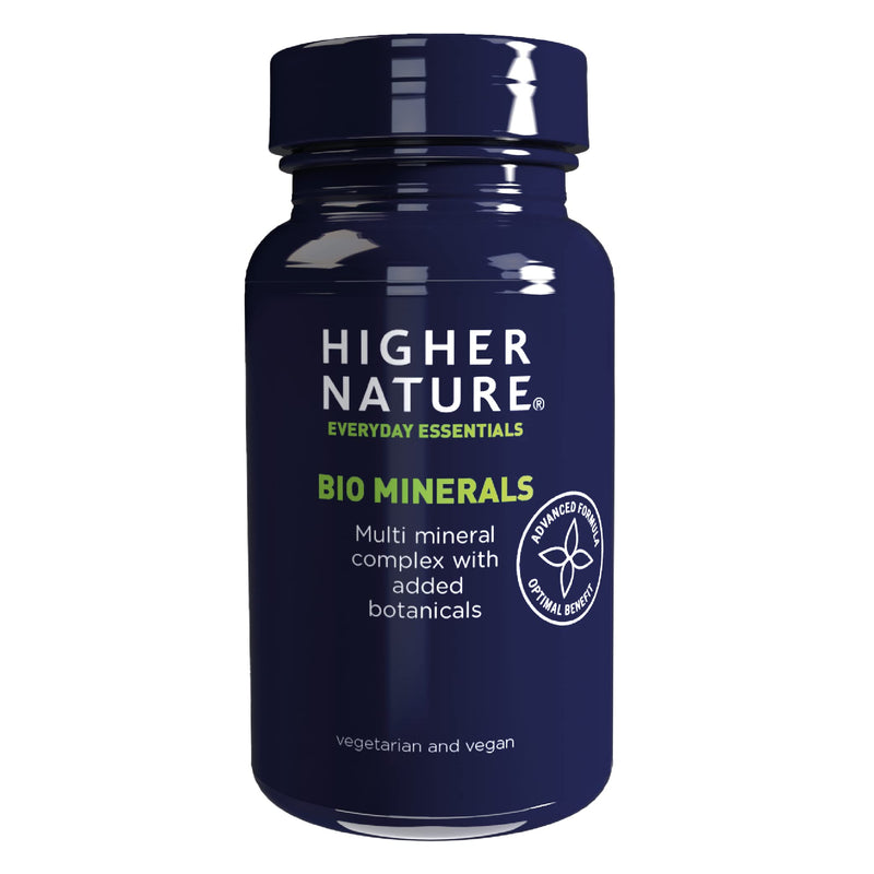 Higher Nature - Bio Minerals - Plant Based Complex - Multimineral Supplement - Vegetarian & Vegan - 90 Tablets - BeesActive Australia