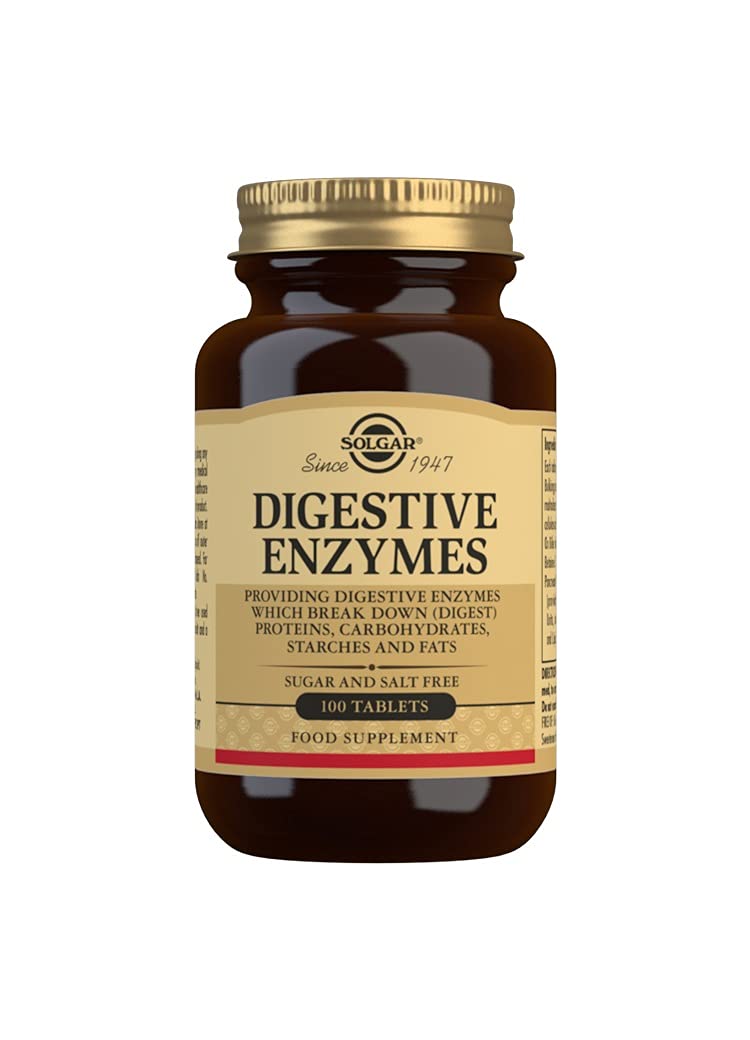 Solgar Digestive Enzymes Tablets - Pack of 100 - Increase Nutrient Absorption - Holistic Digestion Support - Gluten Free - BeesActive Australia