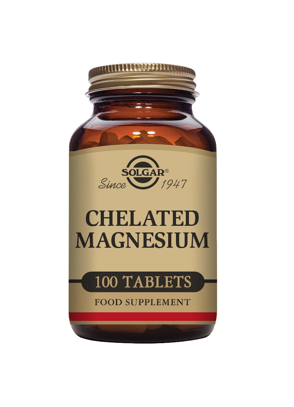 Solgar Chelated Magnesium - Supports Muscle & Nervous System - Mind Balance - Energy Release & Reduces Tiredness - 100 Tablets - BeesActive Australia