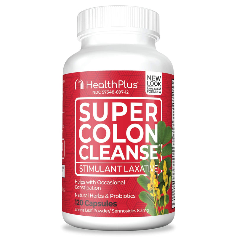Health Plus 10 Day Super Colon Cleanse -Detox -Laxative | 120 Capsules, 60 servings - BeesActive Australia